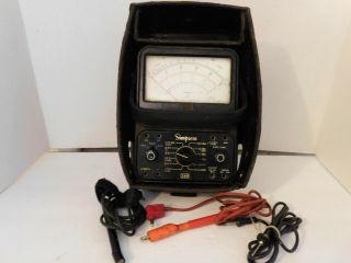 Simpson Model 260 Series 5m Analog Meter Multimeter With Leather Case