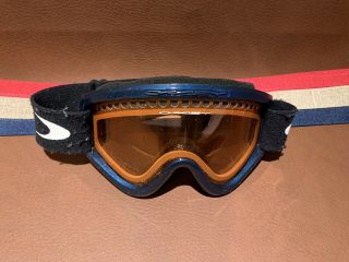 Vintage? Oakley Ski Snowboard Snow Winter Goggles With O Strap Blue
