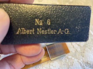 Fabulous Vintage Bakelite Engineer Mathematic Slide Rule Albert Nestler No.  6 A - G