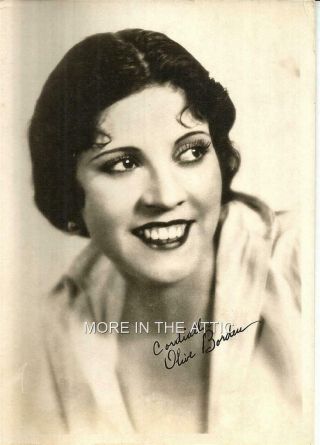 Olive Borden Vintage Hollywood Fan Photograph Portrait