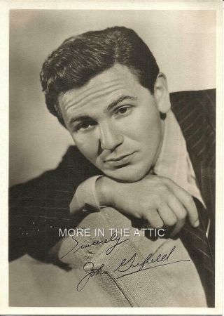 John Garfield Vintage Hollywood Fan Photograph Portrait