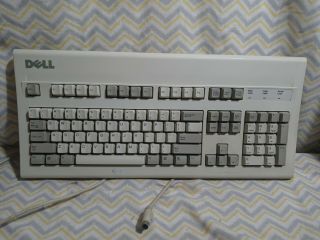 Vintage Dell Model At101w (gyum92sk) Mechanical Keyboard Ps/2