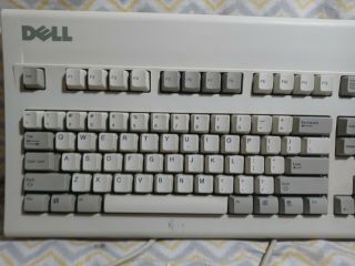 Vintage Dell Model AT101W (GYUM92SK) Mechanical Keyboard PS/2 2