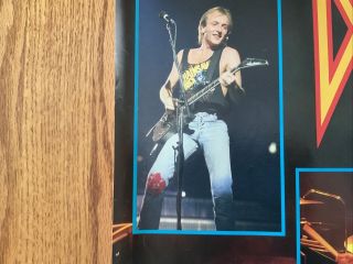 DEF LEPPARD GREAT Rare Vintage Group POSTER Acceptable 3