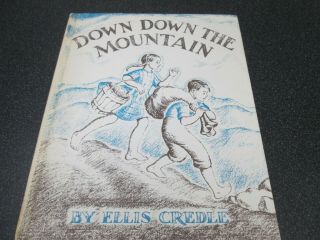 Down Down The Mountain Ellis Credit Hc Vintage 1961 Weekly Reader Child 