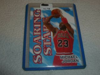 Vintage Michael Air Jordan 1997 - 98 Chicago Bulls Insert Card Fleer Soaring Stars