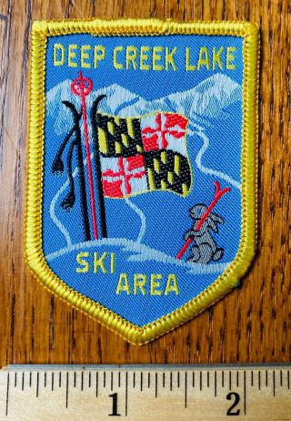 Vintage Deep Creek Lake Ski Area Maryland Ski Patch