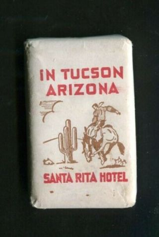 Santa Rita Hotel Tucson Arizona Vintage Complimentary Dish Soap 888081