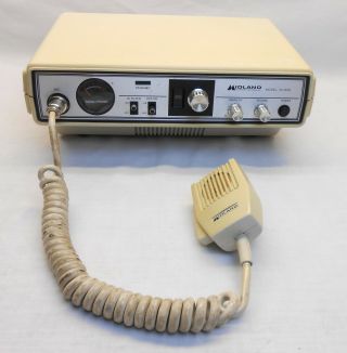 Vintage Midland 40 Channel Cb Base Radio W/ Microphone Model 76 - 858