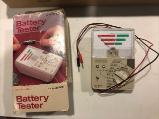 Vintage Radio Shack Micronta 22 - 032 Battery Tester,  And