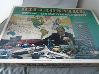 Billionaire Parker Brothers Vintage 1973 Board Game Complete