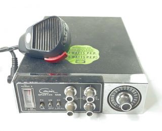 Vintage - Courier Spartan Ssb Cb Radio With Mic