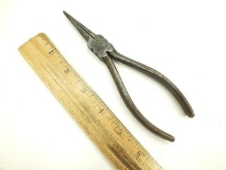 Vintage Diamalloy Tools 6 - 3/4 " Long Needle Nose Pliers - Usa - Nn56