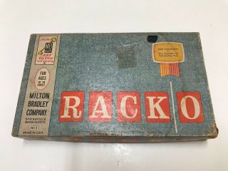 Vintage 1961 Racko Milton Bradley Game 2 To 4 Players Complete