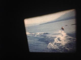 1953 LAKE TAHOE vintage speedboat WATERSKIING Origina home movie 16mm Film 150 ' 3