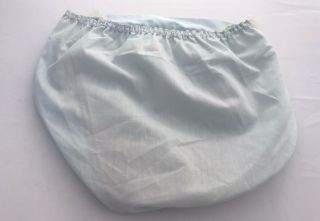 Vintage ALEXIS Lace Ruffles Blue White Frilly Baby Diaper Cover Plastic Bloomers 3