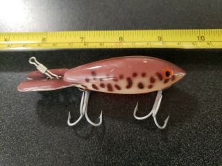 Vintage Bomber 400 Series W/ Rattle Fishing Lure Brown Craw