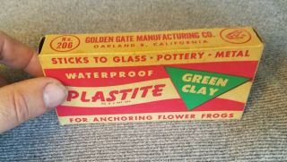 Vintage Plastite Green Clay Old Stock.