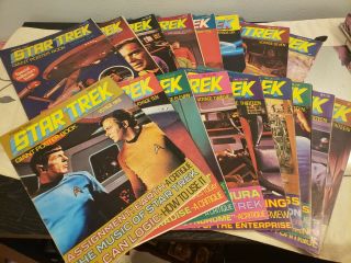 Vintage Star Trek Giant Poster Book Magazines 1 - 17 Full Run