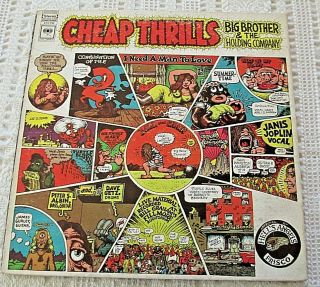 Vtg.  Vinyl - Lp " Thrills " Big Brother & The Holding Co.  Janis Joplin
