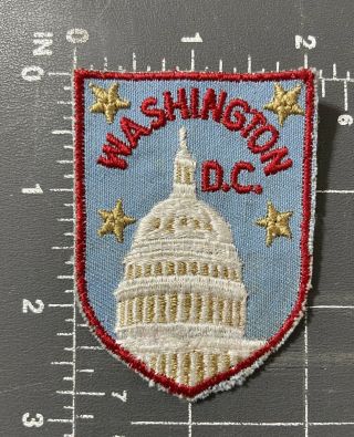 Vintage Washington Dc Patch Badge D.  C.  Capitol Building Dome Us Capital Congress