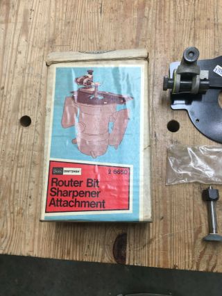 Vintage Sears Craftsman Cutter Grinder Attachment For Sharpening Router Bits