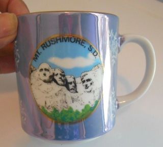 South Dakota Mt.  Rushmore Coffee Mug Cup Souvenir Lusterware