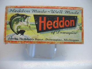 Vintage Heddon Flaptail Lure Box Only 7000rh