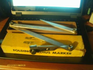 Vintage Curv - O - Mark Folding Radius Marker Stock No.  1224