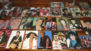 31 Vintage Cut - Out 5x7 Popular Singers Boy George Duran Duran Elton John Bowie