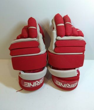 Vintage Brine L35 Lacrosse Lax Gloves Adult Sr Large