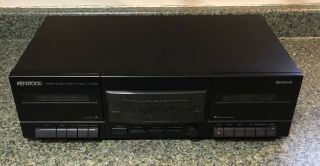 Kenwood Kx - W597 Dual Cassette Deck Player Dolby Vintage
