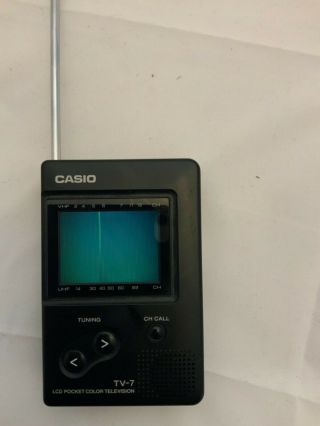 Vintage Casio Handheld Pocket Color Television Lcd // Tv - 7b //
