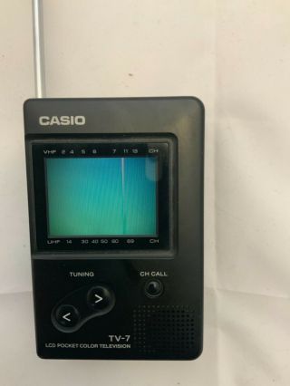 Vintage Casio Handheld Pocket Color Television LCD // TV - 7B // 2