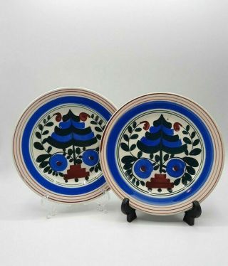 Set Of 2 Vintage Persian Ware Salad Plates Hand Painted Made In Germany