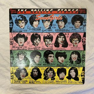 The Rolling Stones Some Girls Vintage Vinyl Lp Record Album 1978 Coc 39108