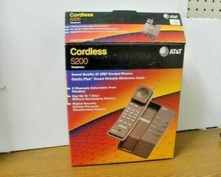 Vintage At&t 5200 Cordless Landline Phone