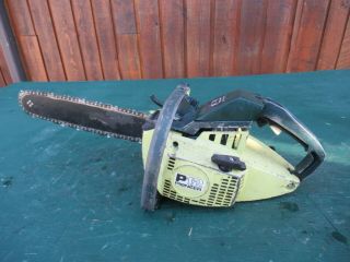 Vintage Pioneer P12 Chainsaw Chain Saw With 13 " Bar