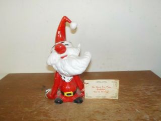 Vintage 1950s Kreiss Psycho Ceramic Christmas Drunk Santa Claus No Mor 4u Rudolf