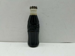 Vintage Coca Cola Miniature Soda Pop Bottle Advertising Cigarette Lighter