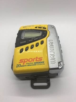 Vintage Sony Walkman Sport Cassette Player Wm - Fs499 With The Clip