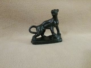 Chicago Brookfield Zoo Vintage Mold A Rama Wax Figure Animal Black Panther Cat