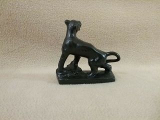 Chicago Brookfield Zoo Vintage Mold a Rama Wax Figure Animal Black Panther Cat 2