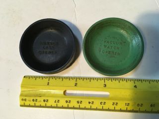 (2) Vintage Dual Sided Rubber Vacuum Watch Case Openers