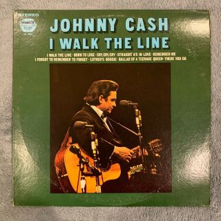 Johnny Cash ‎– I Walk The Line Lp [pickwick Js 6097] Vintage Country Vinyl,  Ex