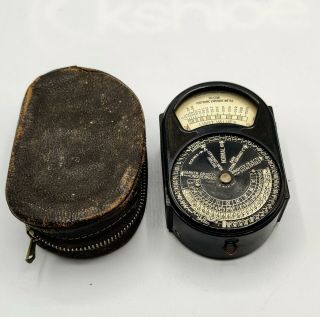 Vintage Weston Phototronic Exposure Meter W Leather Case.