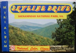 1969 Skyline Drive Shenandoah National Park Virginia Mini Picture Album