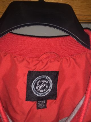 Vintage 90 ' s Buffalo Sabres NHL Logo Athletic GOAT HEAD Pullover V Jacket XXL 3
