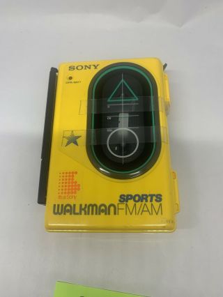 Vintage Sony Sports Walkman Wm - F45 Am/fm Cassette Player Little Fires Everywhere