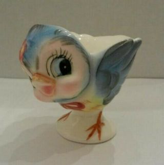 Vintage Lefton Bluebird Egg Cup - Blue Bird 286 2